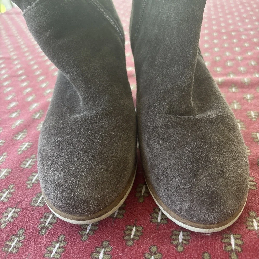 Coconuts By Matisse Brown Over Knee Boot Suede Braided Sides Size 7 Boho‎ Cowboy